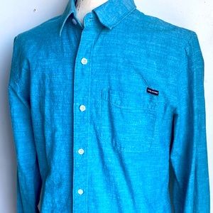 Volcom button up long sleeve shirt men’s size M